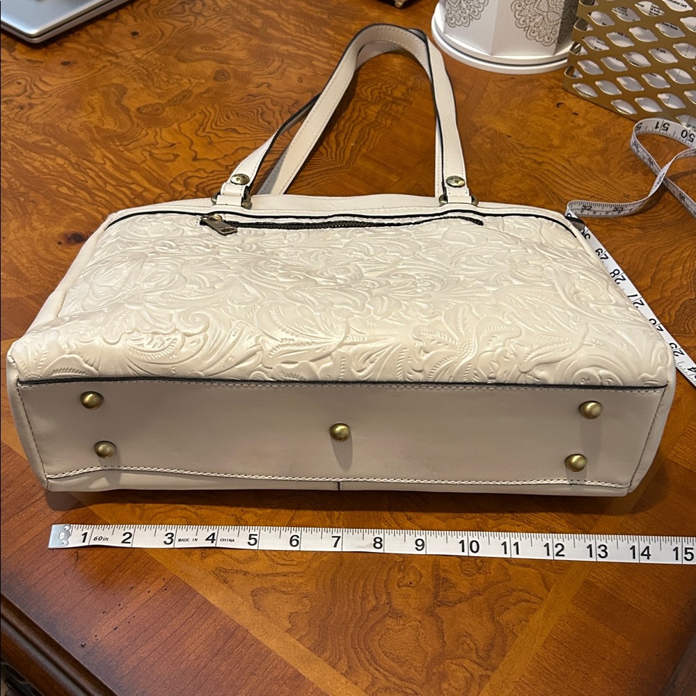 Patricia Nash Floral Tooled Poppy Shoulder Bag - Picture 14 of 16